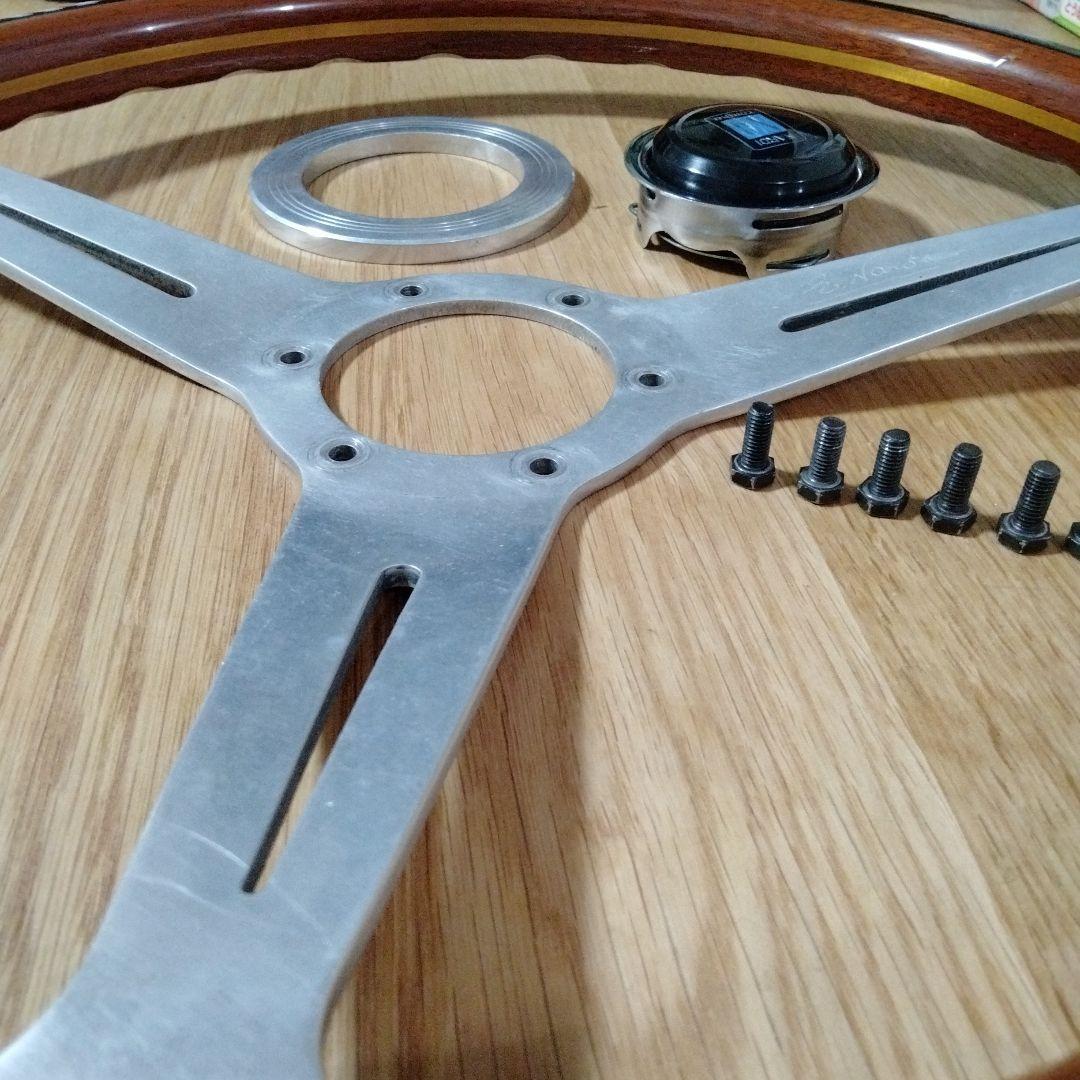 【80'S】NARDI ナルディ　クラシックウッド　ステアリングホイール　当時物