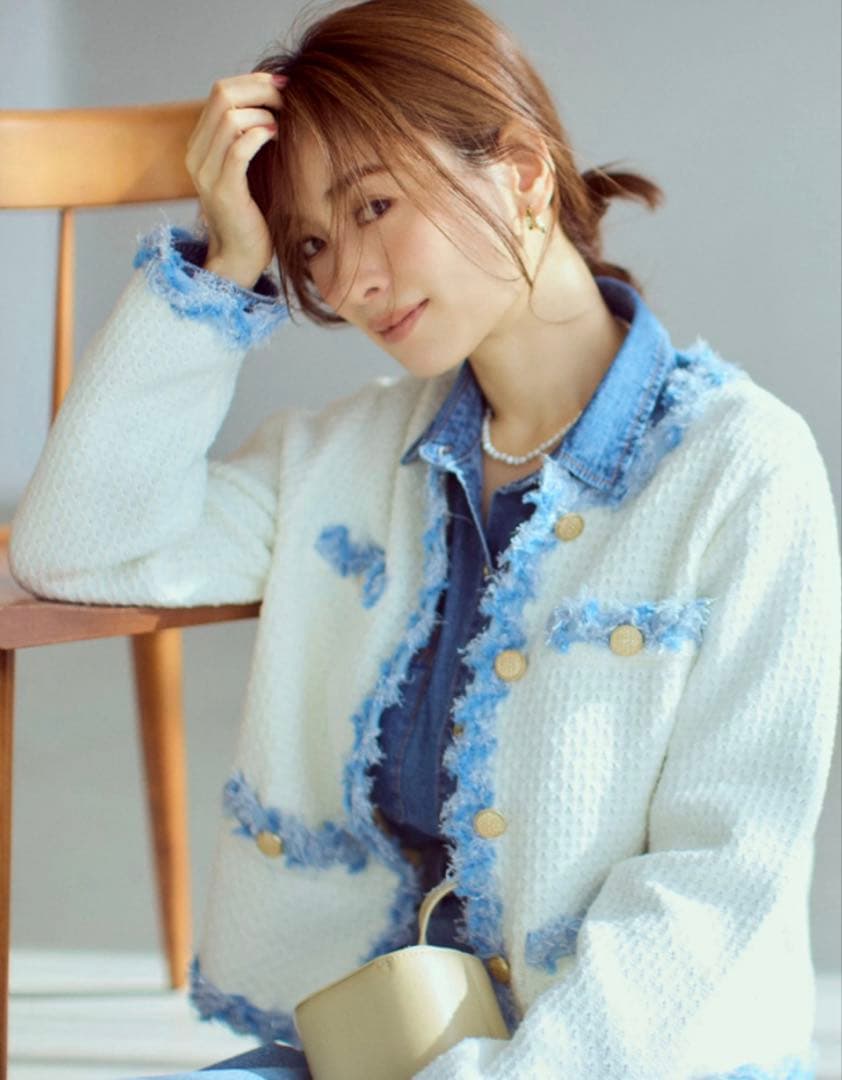 mixブレードニットジャケット