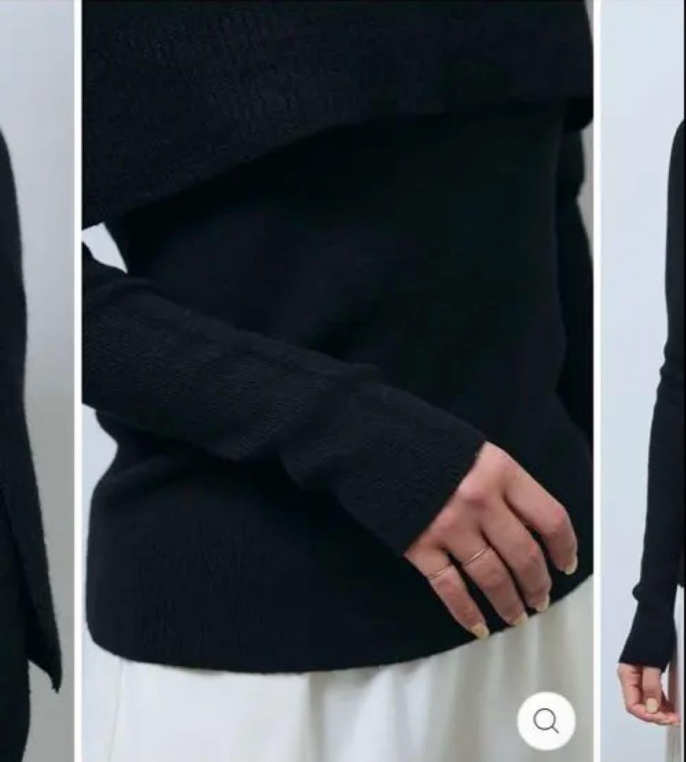 ケープアンサンブルニットフロントジップストラップデザインデニムサロペット3SET