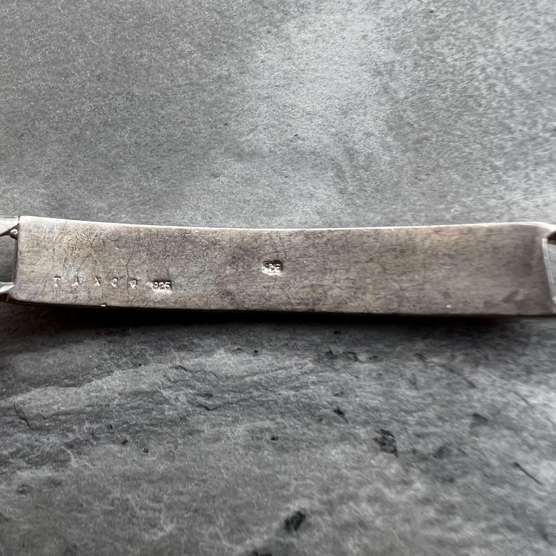 ヴィンテージ タスコ スリム IDプレート 喜平チェーン ブレスレット シンプル