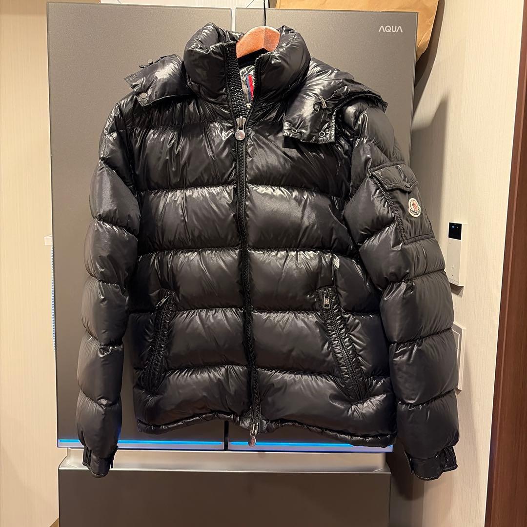 MONCLER マヤ　ブラック ダウンジャケット フード付き　サイズ3