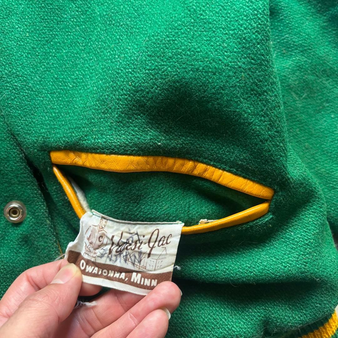 古着　50s 60s リバーシブル　ジャケット　スタジャン　サテン　ヴィンテージ