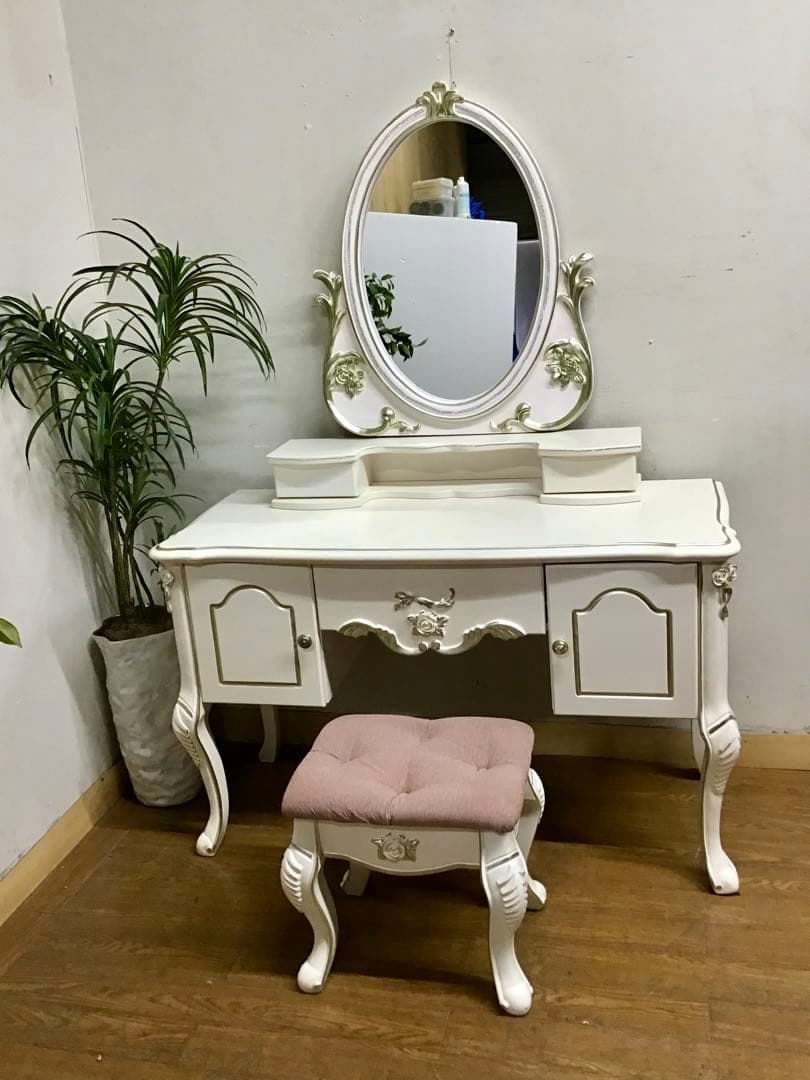 可憐チャン☆管376☆イタリア製☆ロココ調☆姫系☆アンティーク☆ドレッサー