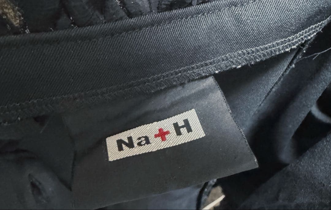 Na+H オフショルダー ブラックフリルミニワンピース 黒 ゴス ゴシック