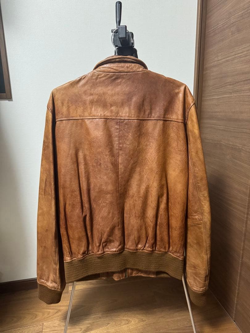 SCOTCH & SODA スコッチアンドソーダ　ブラウンレザーアウター　M