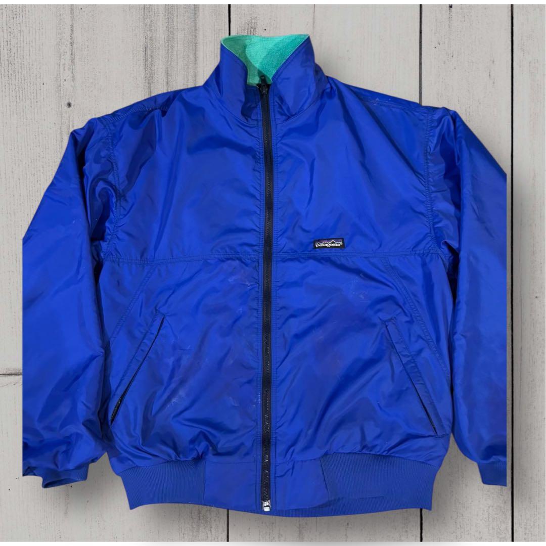 PatagoniaUSA製ナイロン×フリースジャケット ターコイズ M#280