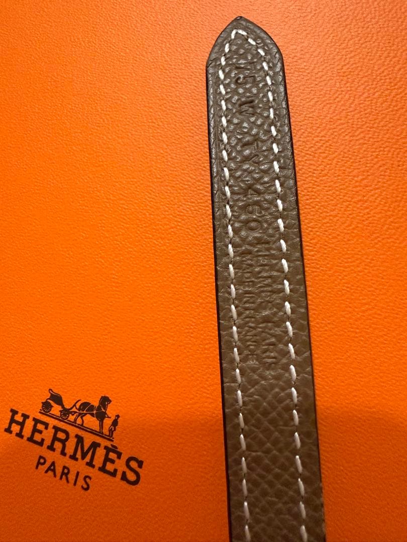 HERMES リバーシブル エトゥープブラック H型バックル