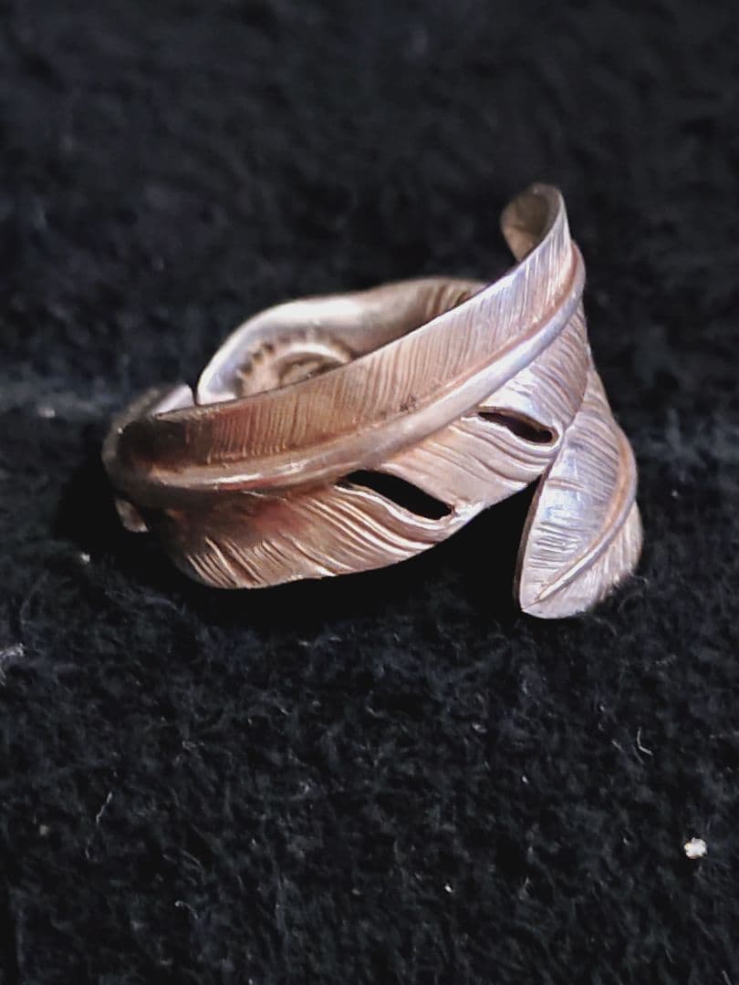 蒲*郎様 ダブル フェザー リング 大 17号 シルバー