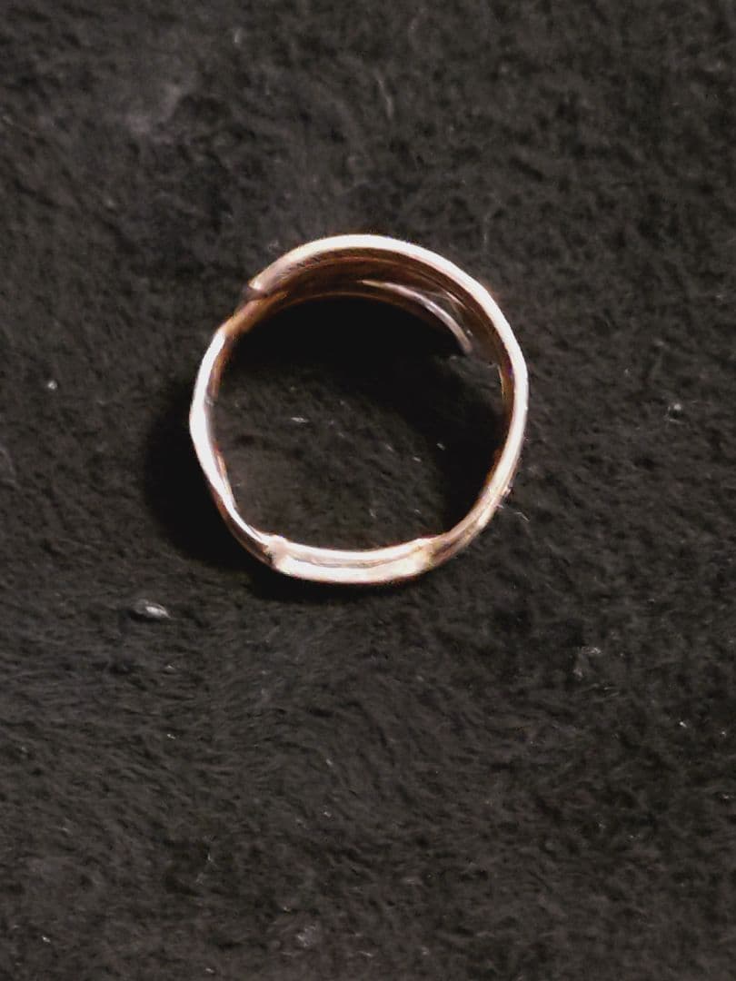 蒲*郎様 ダブル フェザー リング 大 17号 シルバー