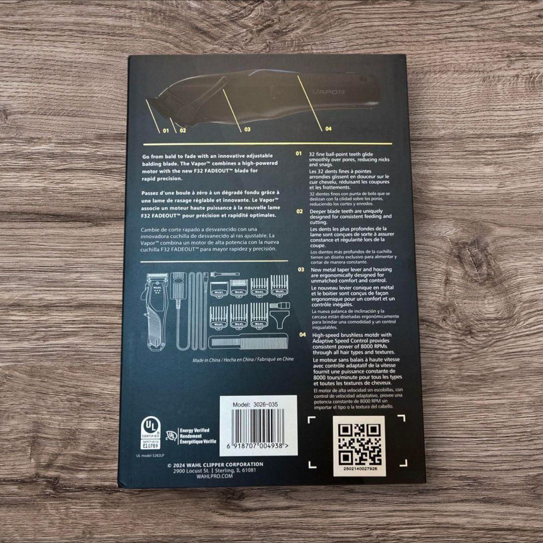 WAHL 5Star Vapor コードレスバリカン ウォール@=59@8~6@
