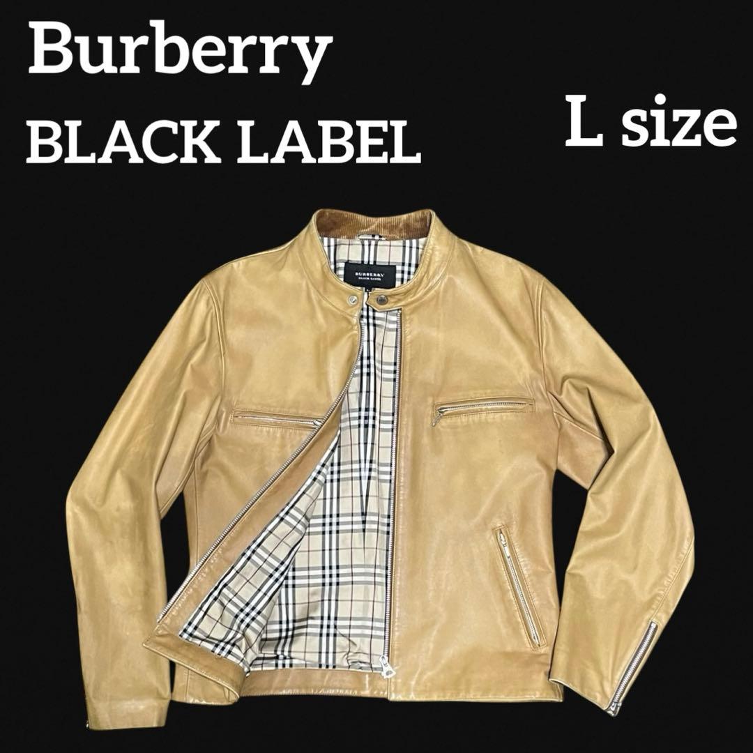 ジャケット・アウター BURBERRY BLACK LABEL Leather Riders L