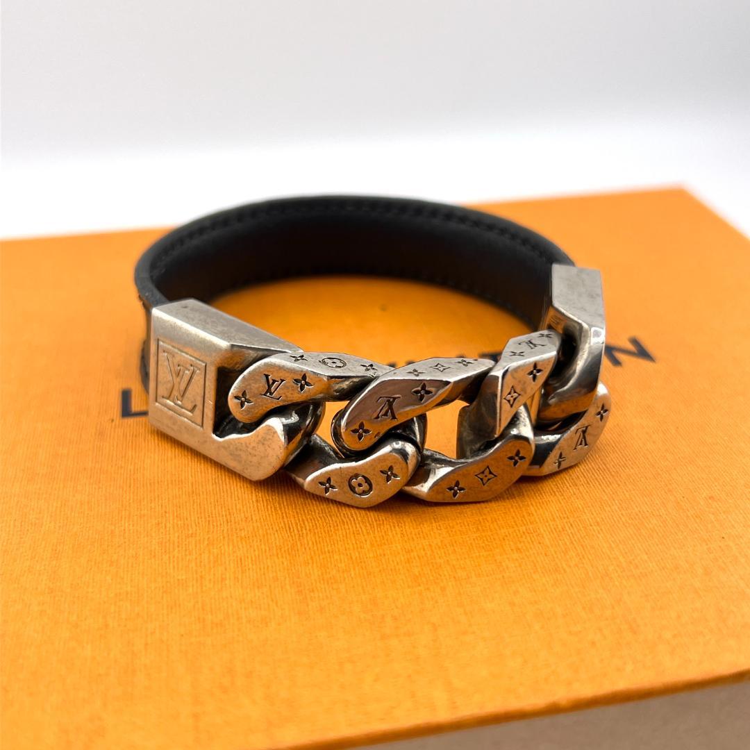 【美品】ルイヴィトン ブラスレ モノチェーン ブレスレット エクリプス