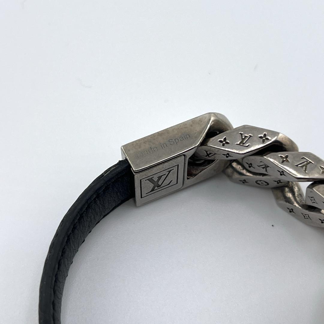 【美品】ルイヴィトン ブラスレ モノチェーン ブレスレット エクリプス