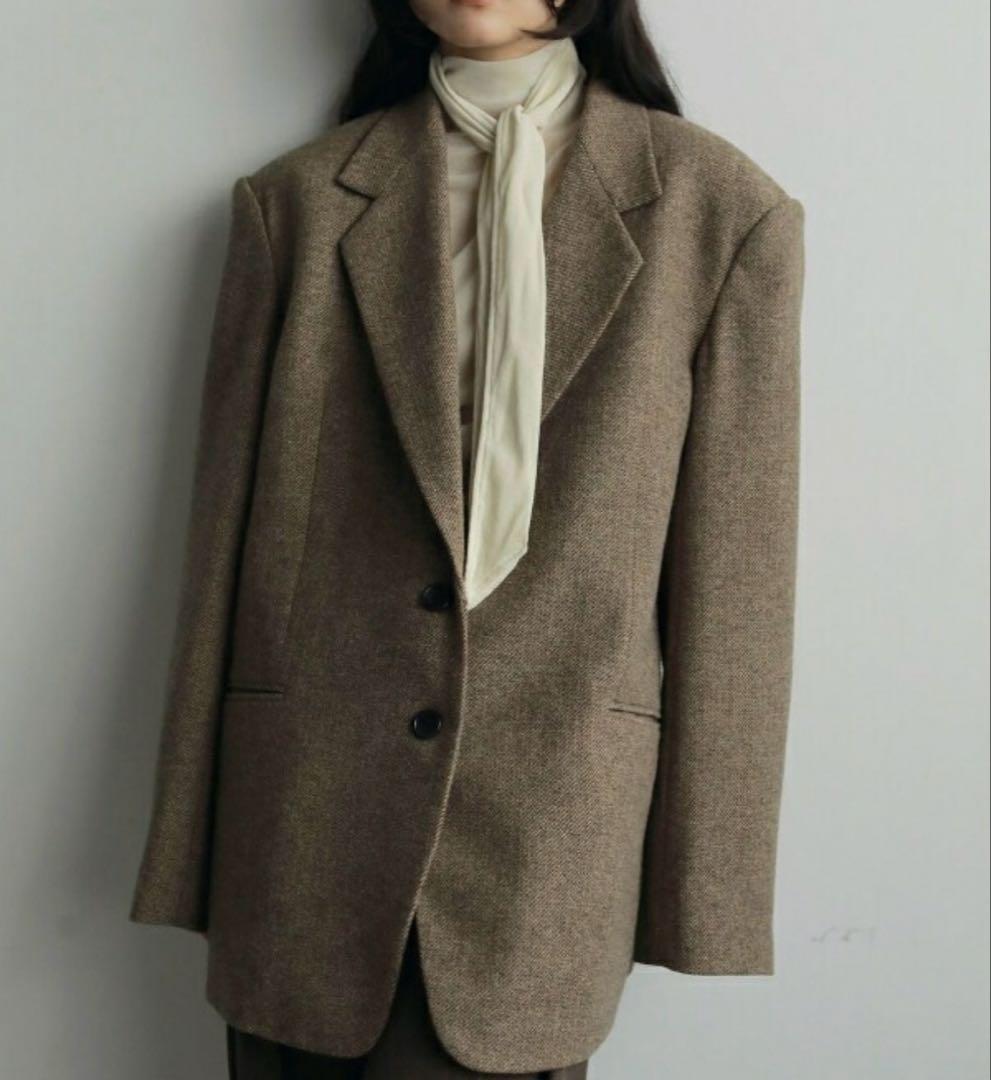 アヌークジャケット anuke Herringbone Wool Jacket