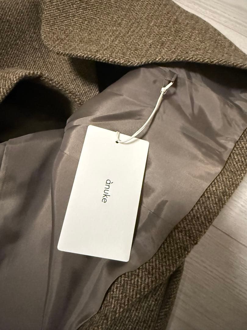 アヌークジャケット anuke Herringbone Wool Jacket