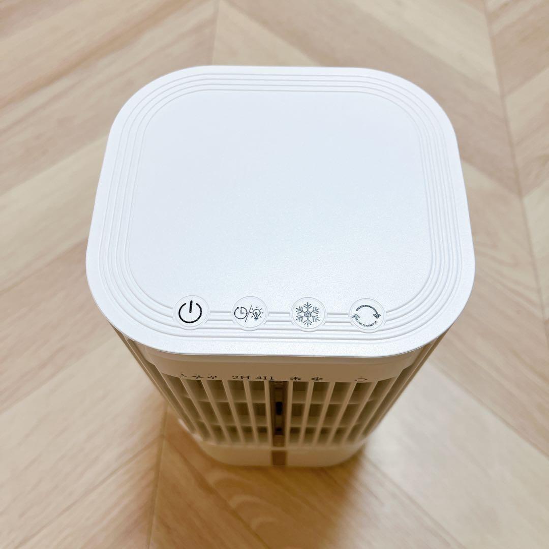 新品⭐️冷風扇クーラー小型卓上首振り3段階ライト熱中症予防暑さ対策動作確認済み