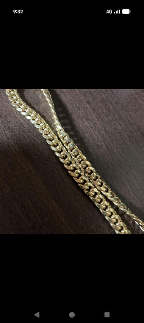 10k マイアミネックレス　中空　アメリカンジュエリー　金高騰