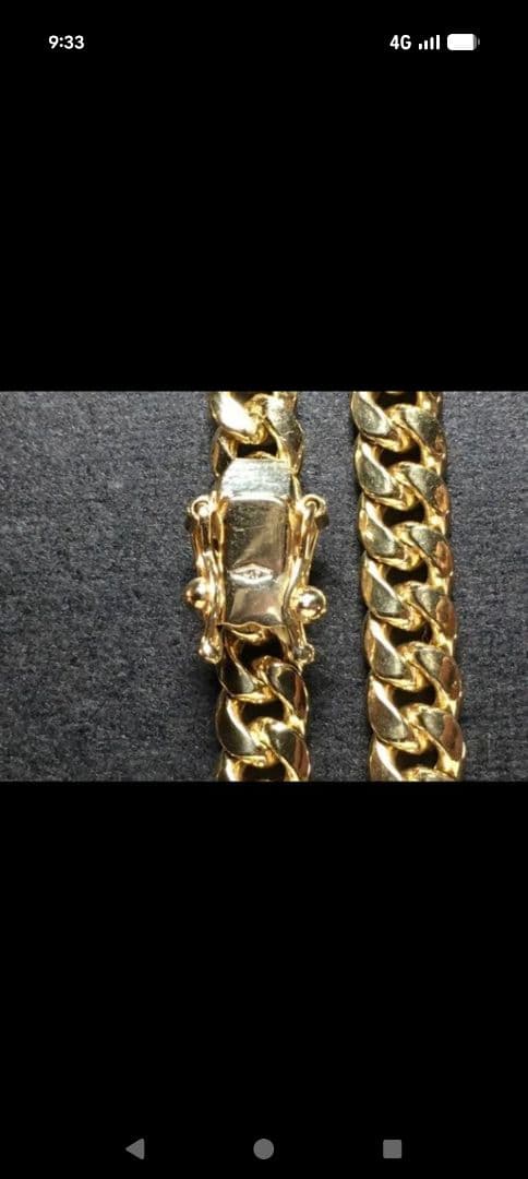 10k マイアミネックレス　中空　アメリカンジュエリー　金高騰