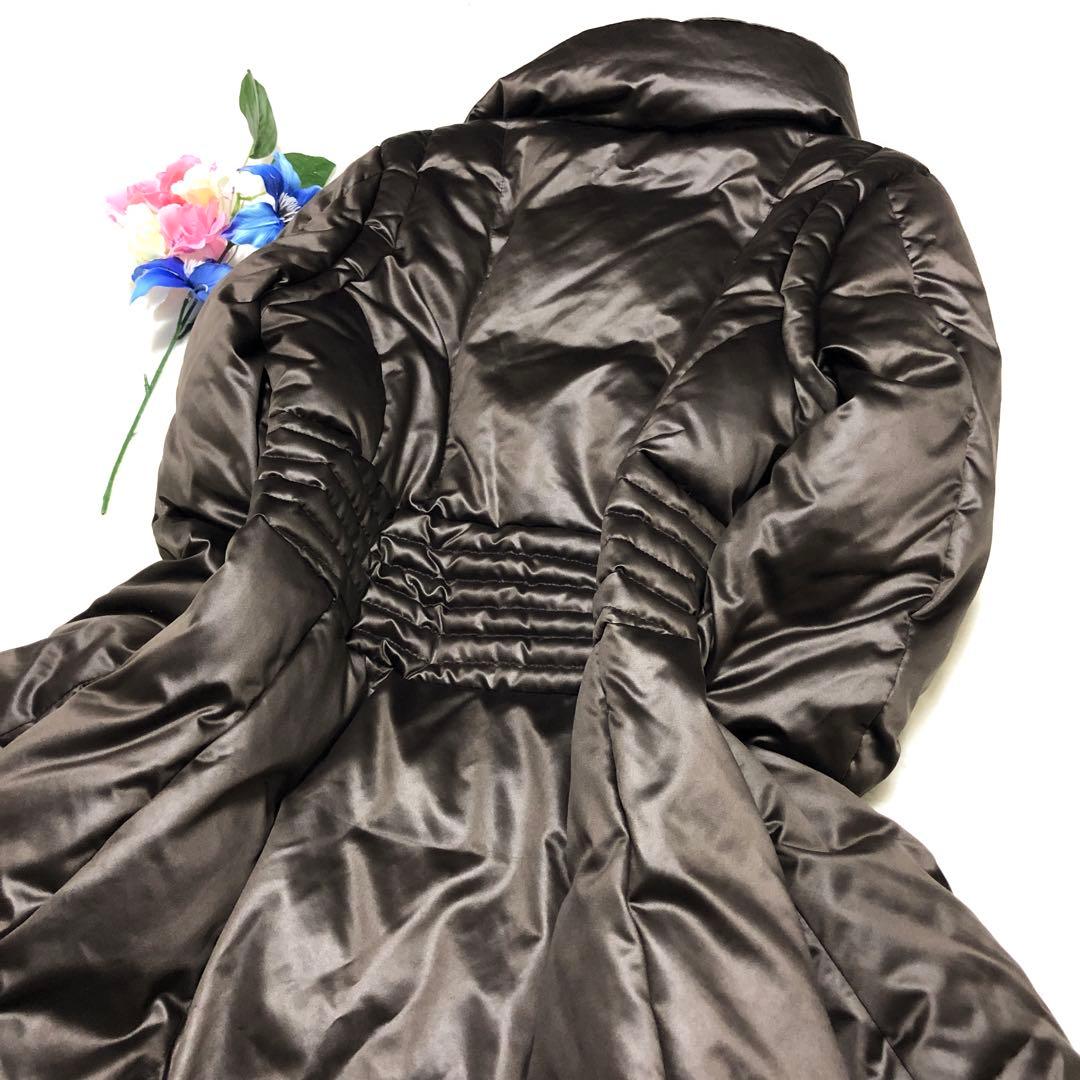 極美品　スポーツマックス　ダウンコート　ロゴエンブレム✨　ダークモカ　42