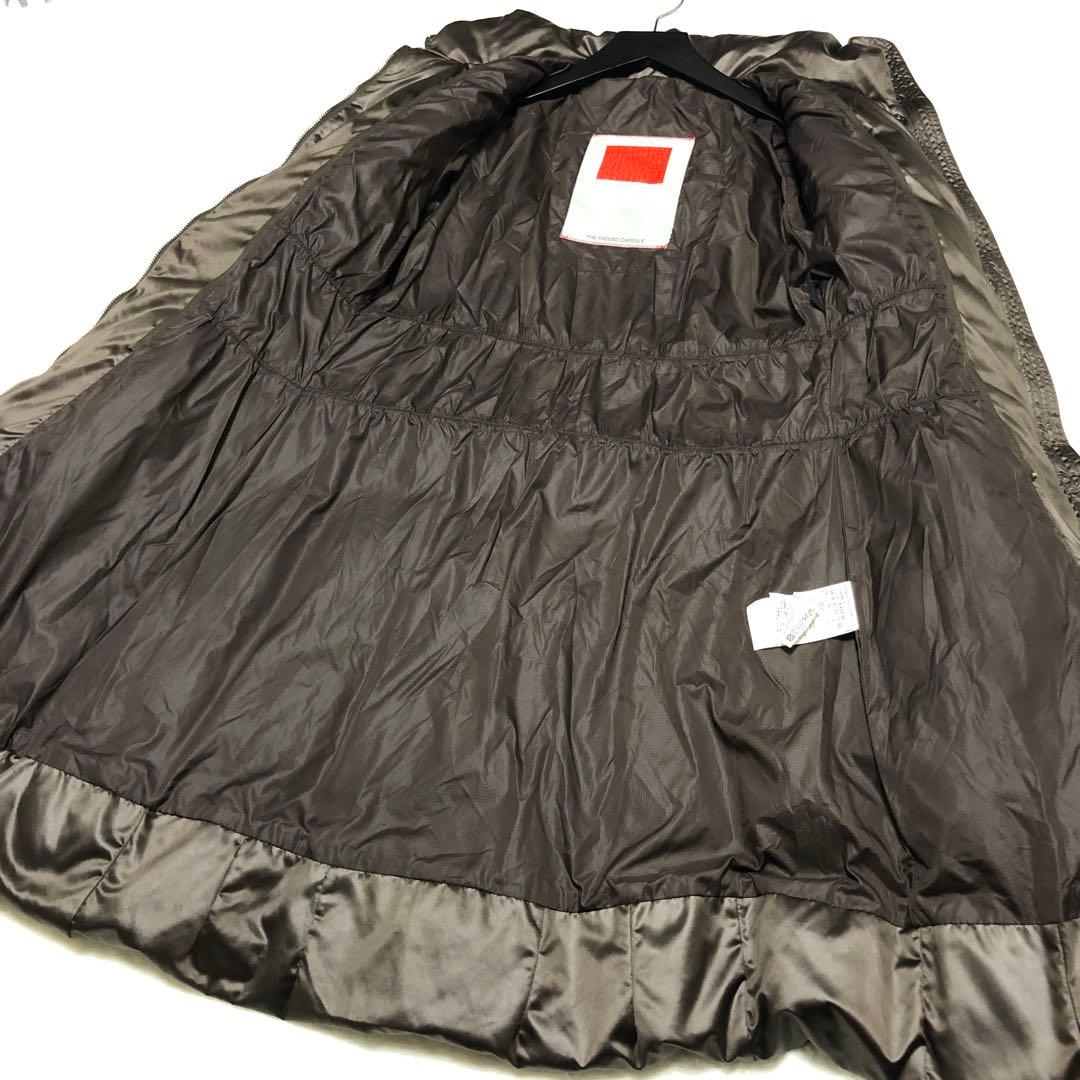 極美品　スポーツマックス　ダウンコート　ロゴエンブレム✨　ダークモカ　42