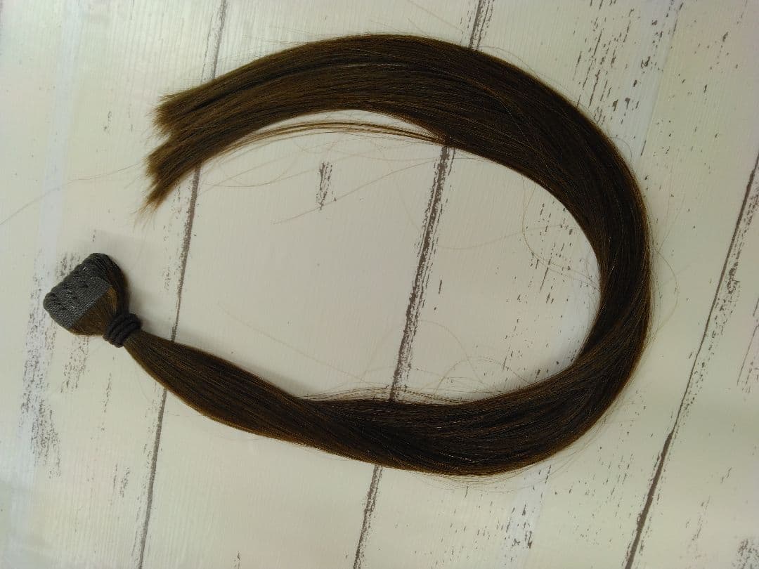 65㎝　イエローブラウンシールエクステ100本 シルバー40本