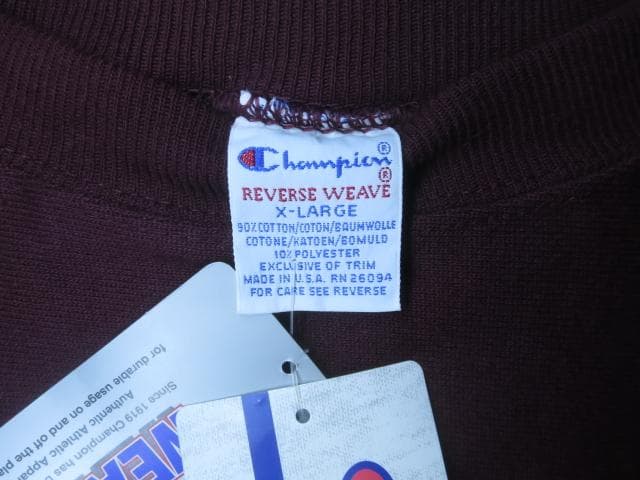 XL 90s デッドストック USA製 チャンピオン リバースウィーブ