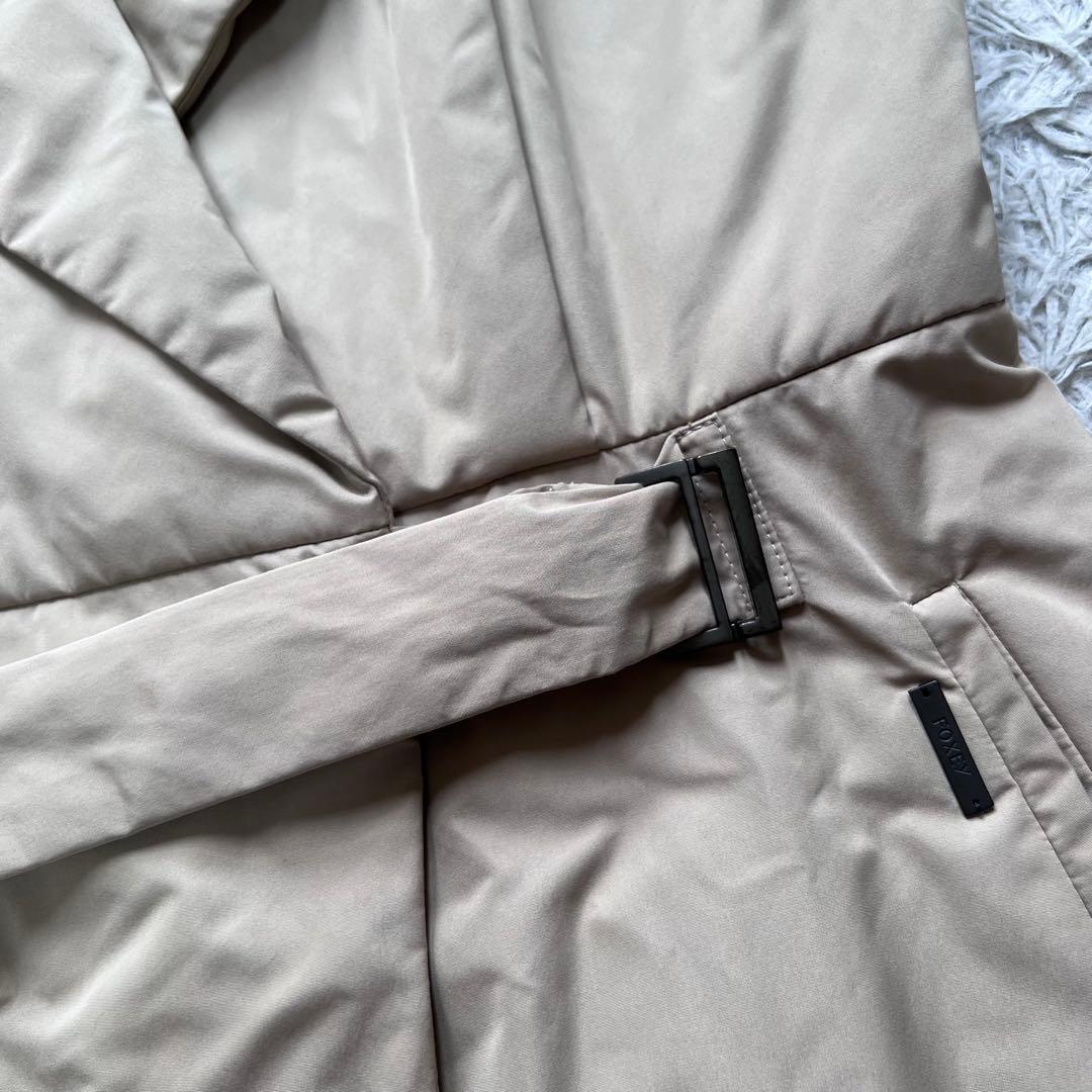 美品 フォクシー ラッフルシェイプ 中綿ロング ジレ コート 女優襟 40