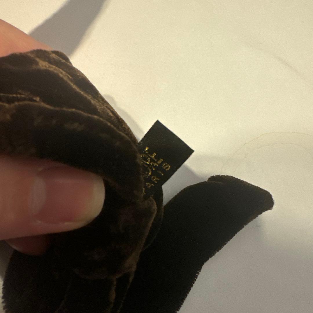 ALEXANDRE DE PARIS ベロアリボンポニー ブラウン