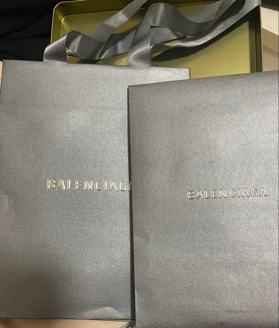 BALENCIAGA ブラック リブソックス Mサイズ