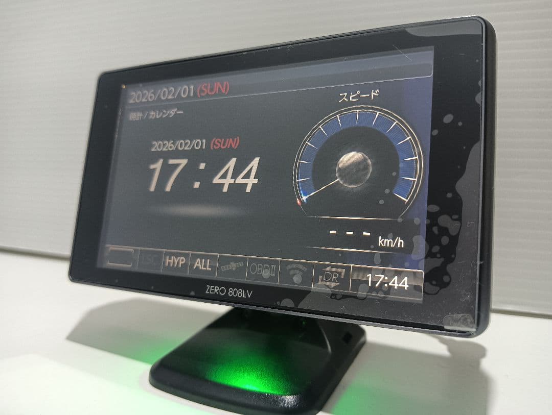 908【作動確認済】コムテック ZERO808LVレーザー＆レーダー探知機