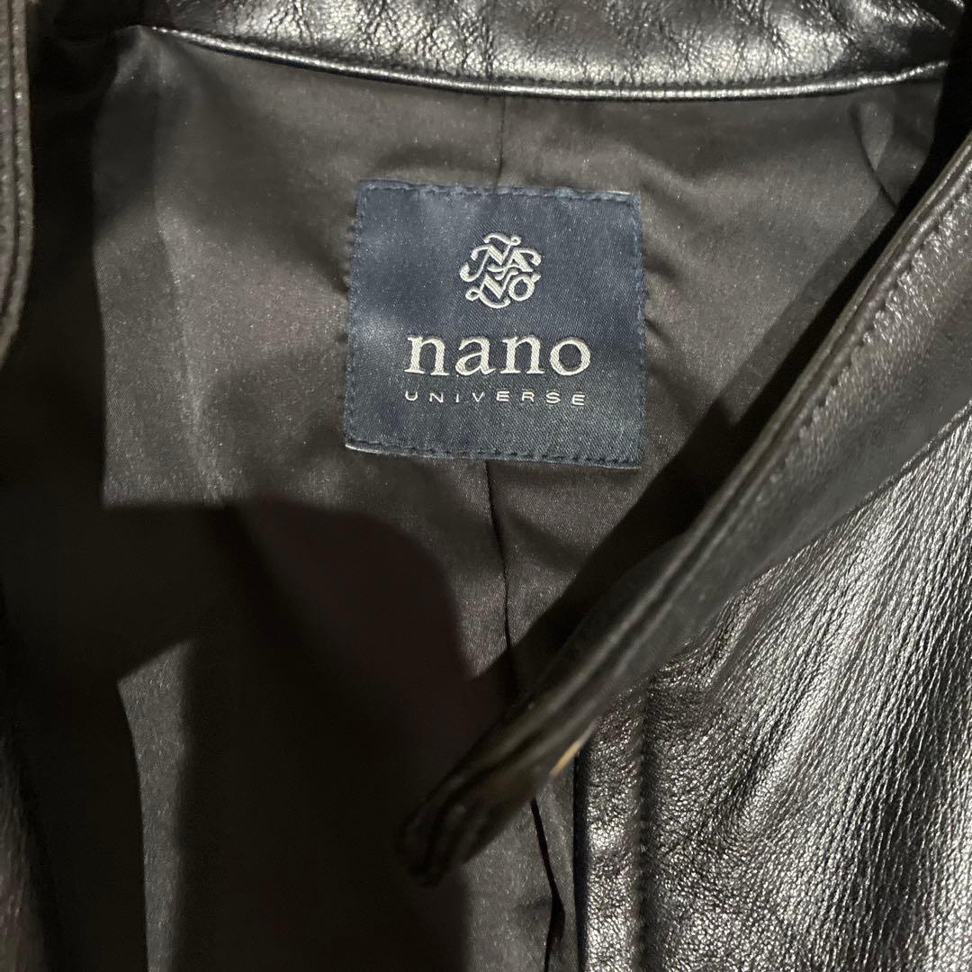 ナノユニバース シングル ライダースジャケット