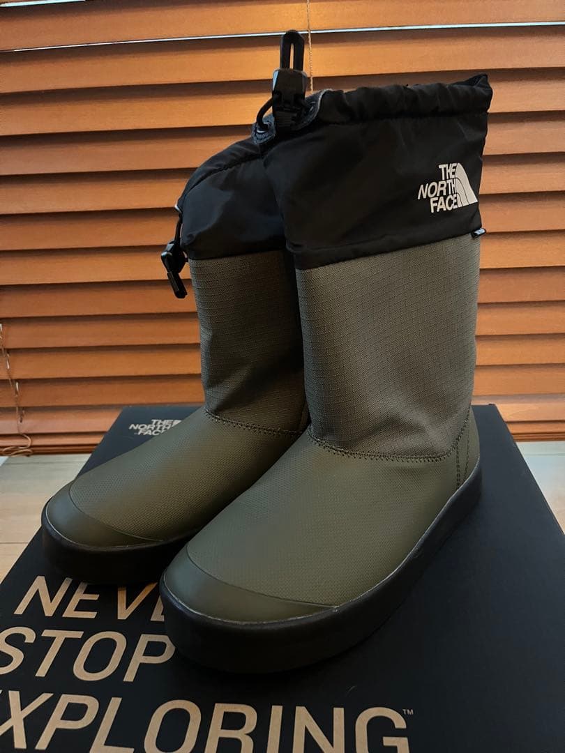 【美品】THE NORTH FACE 防水長靴 オリーブグリーン24㎝