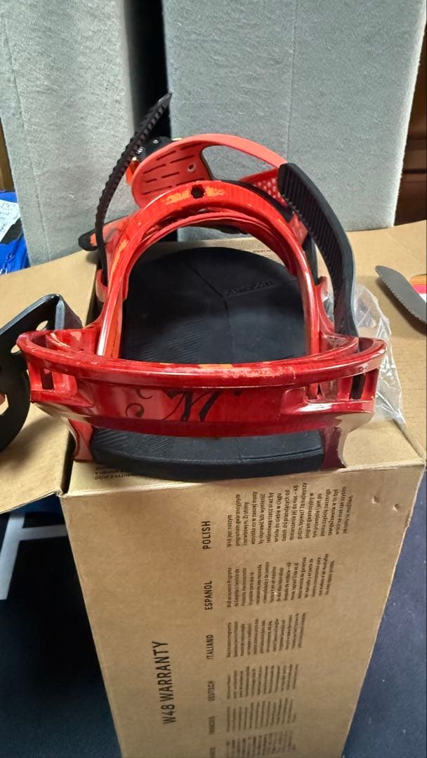 Burton Malavita Mサイズ レッド ビンディング