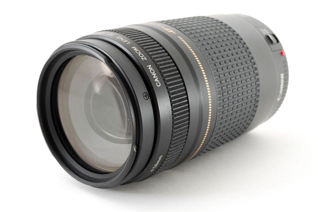 人気の望遠レンズ/キヤノン/フード付き/Canon EF75-300㎜