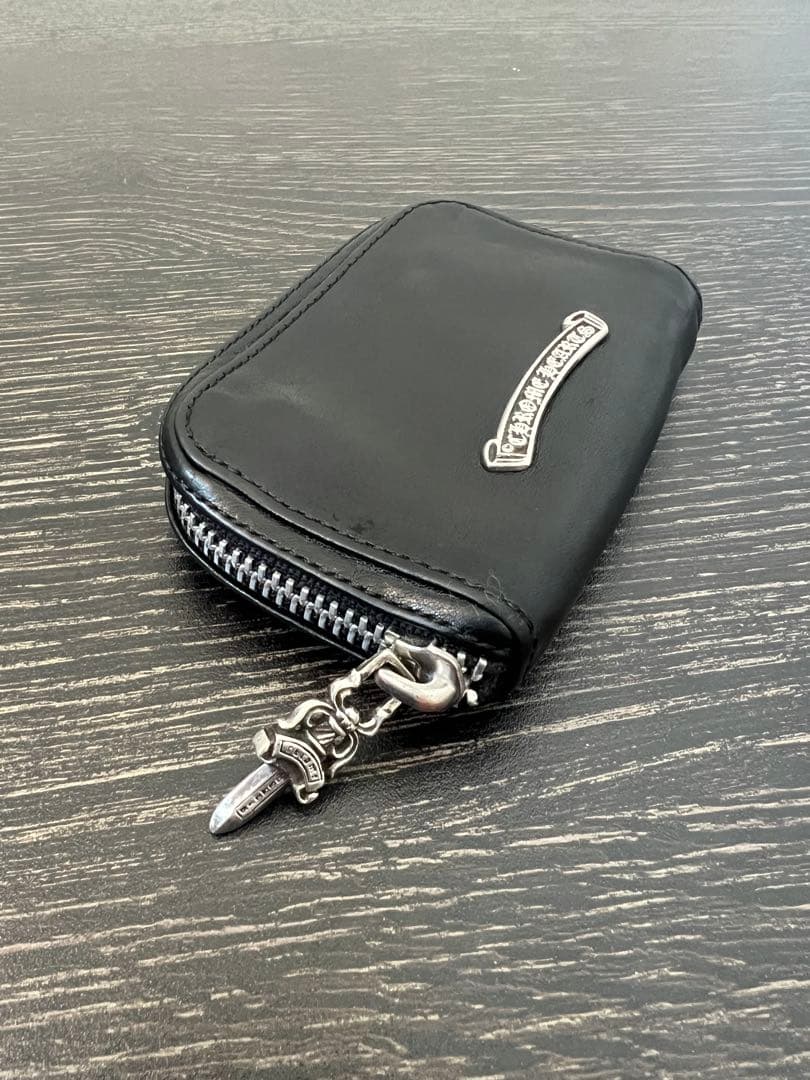 クロムハーツ COIN CASE ケース ダガー ラウンドジップレザー
