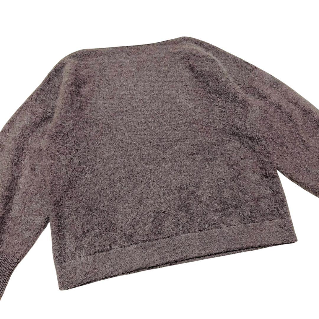 【まもなく終了】　conte 24AW カシミヤ ファー ボートネックニット