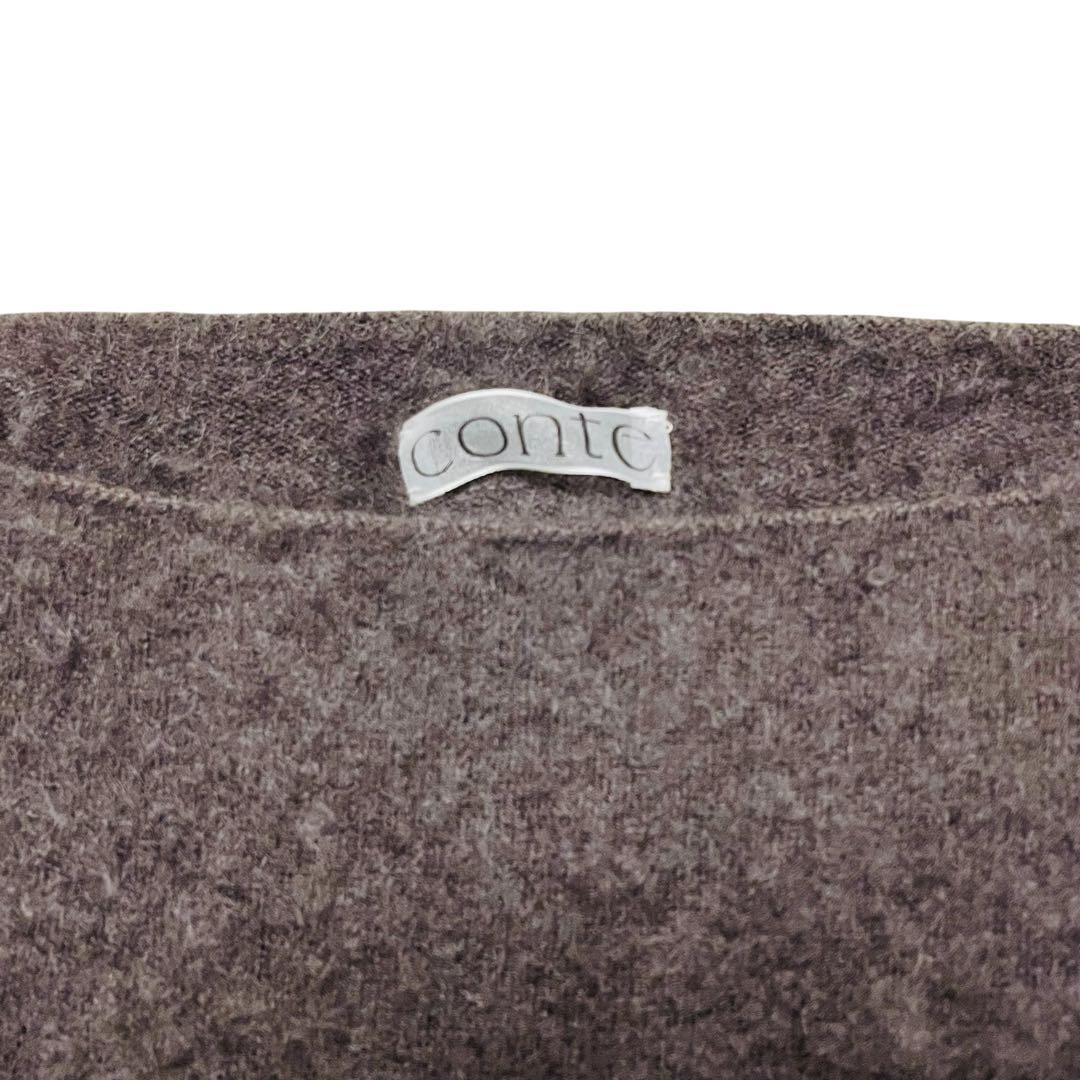 【まもなく終了】　conte 24AW カシミヤ ファー ボートネックニット