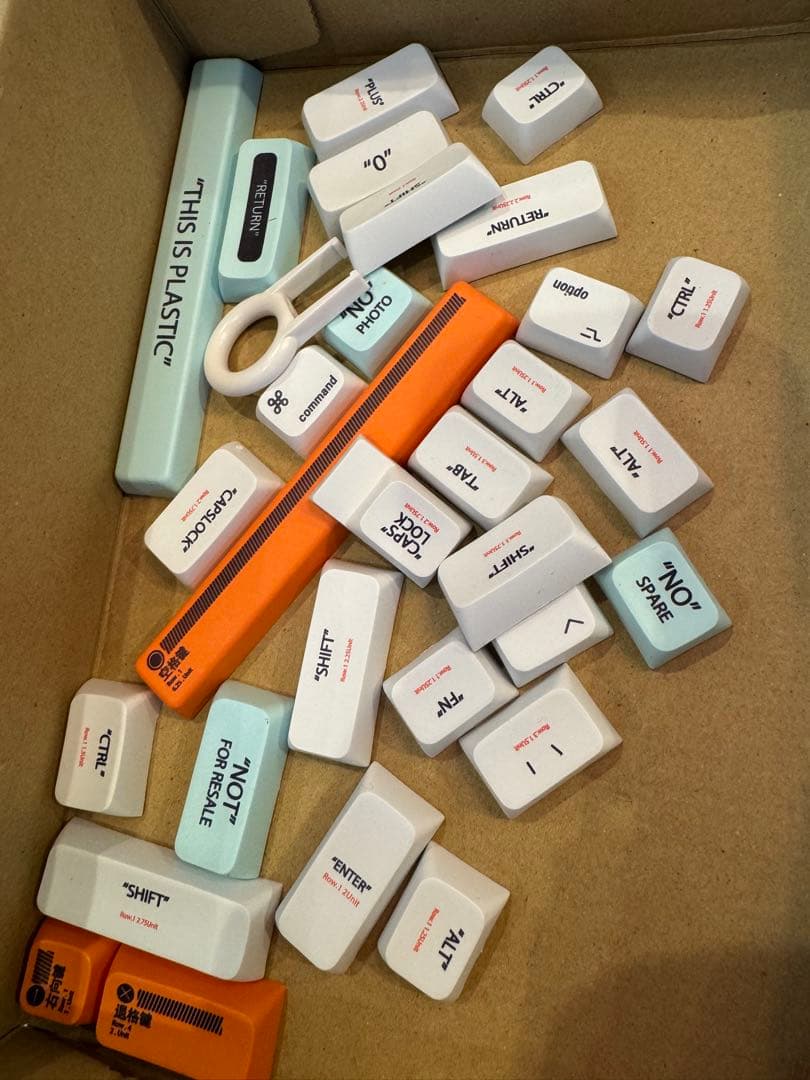 【新品】keyball44 白　トップケースマウント　フルセット