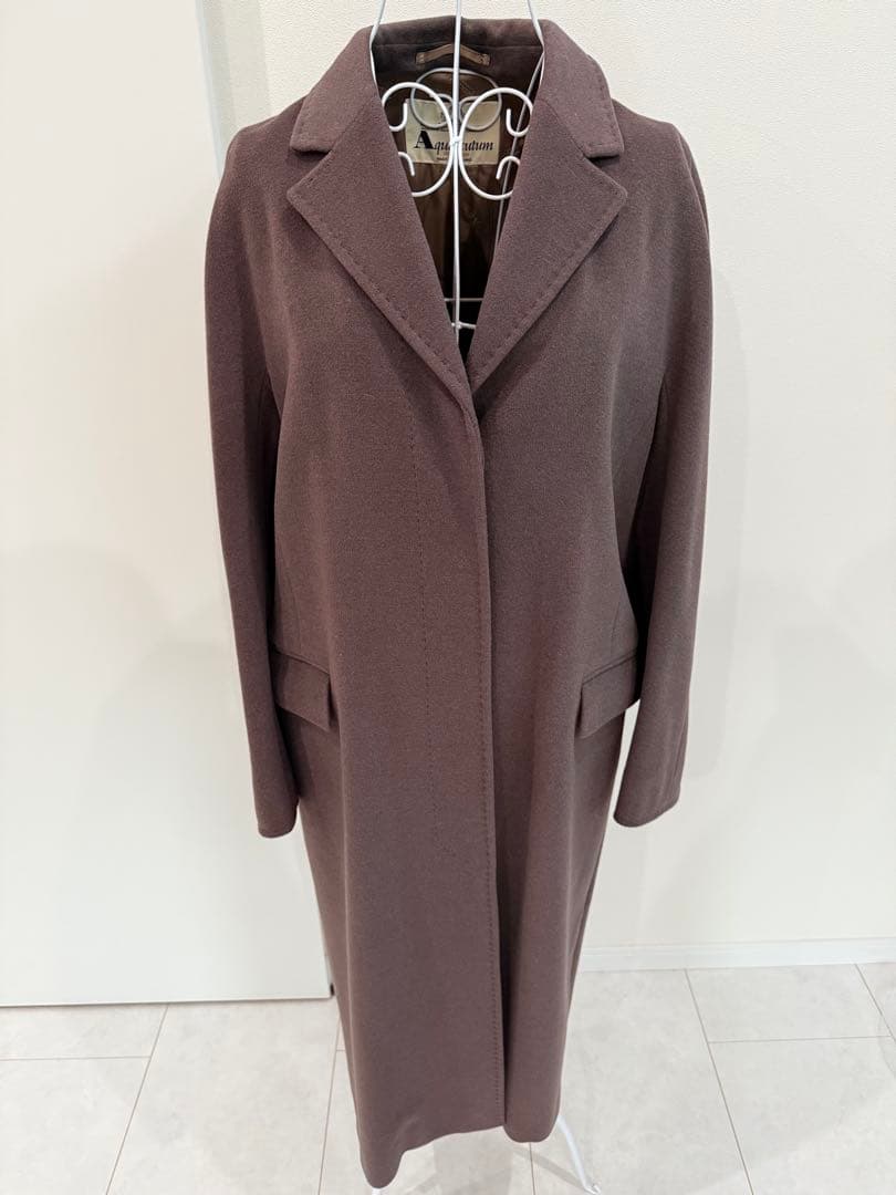 Aquascutum アクアスキュータム/チェスターコート ロング　アンゴラ混