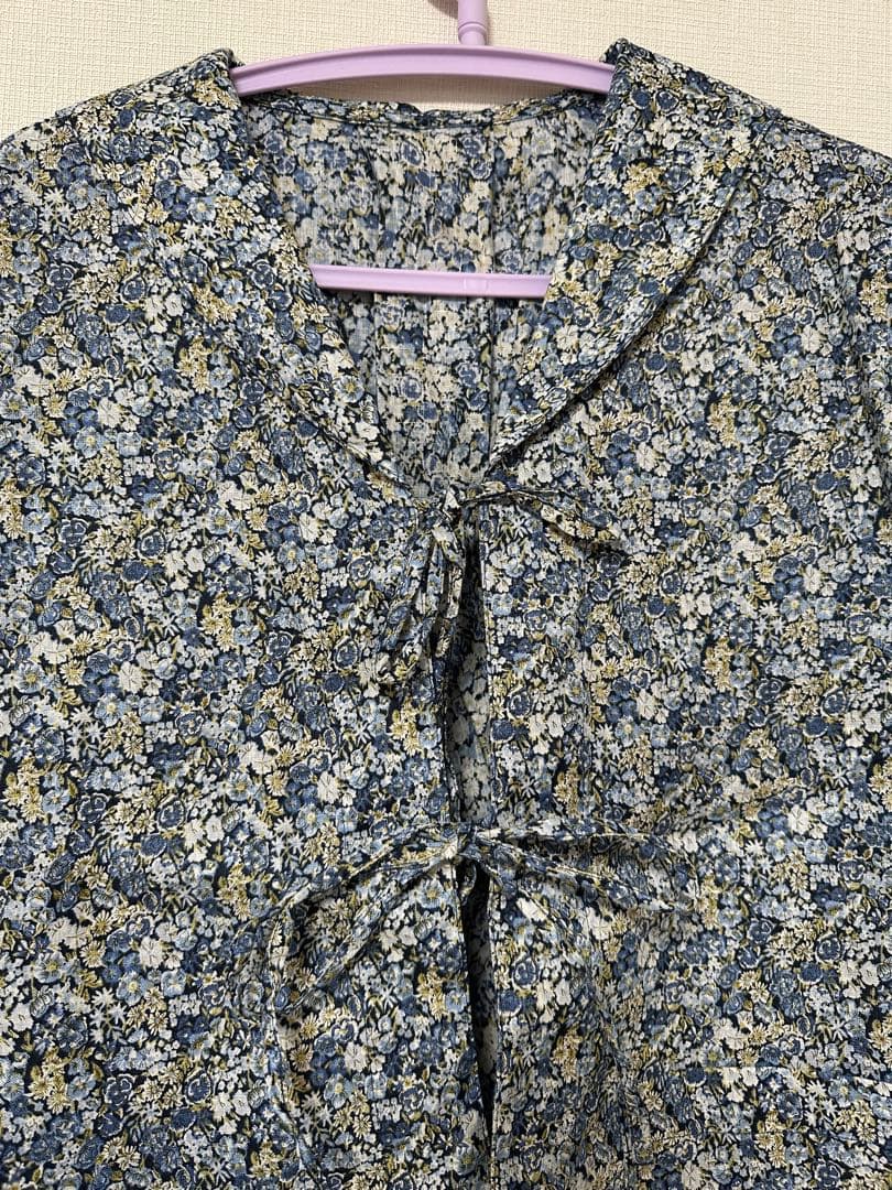 nest robe リネンリバティセーラーブラウス