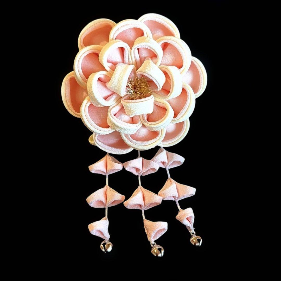 日本髪 髪飾り 七五三(7歳)～成人式 ピンク