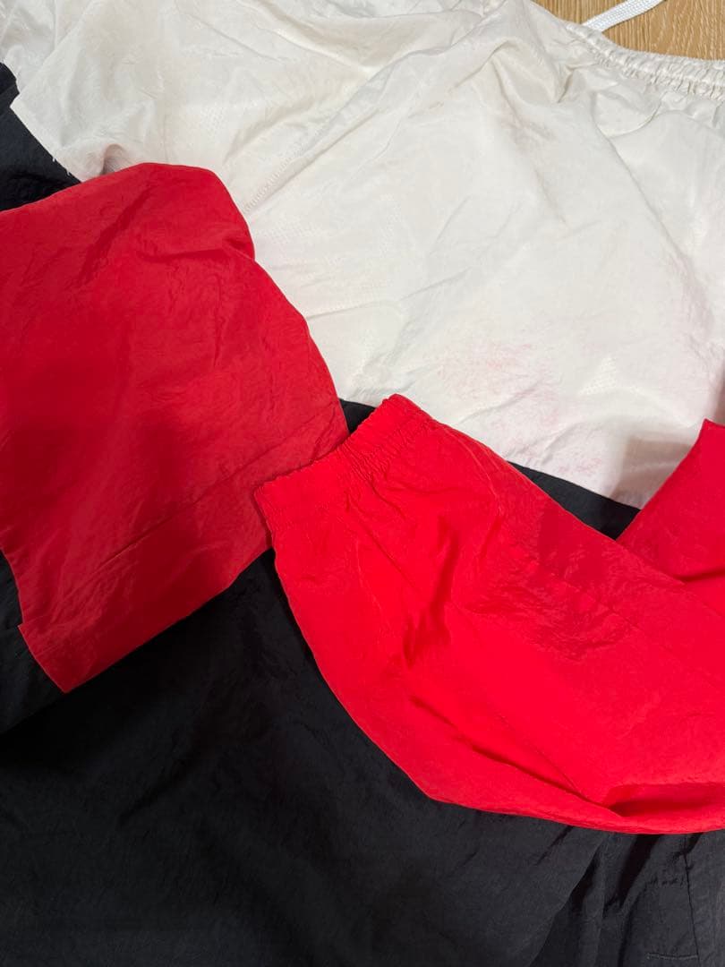 Nike ナイロンジャケット XXL ホワイト/レッド/ブラック　セットアップ