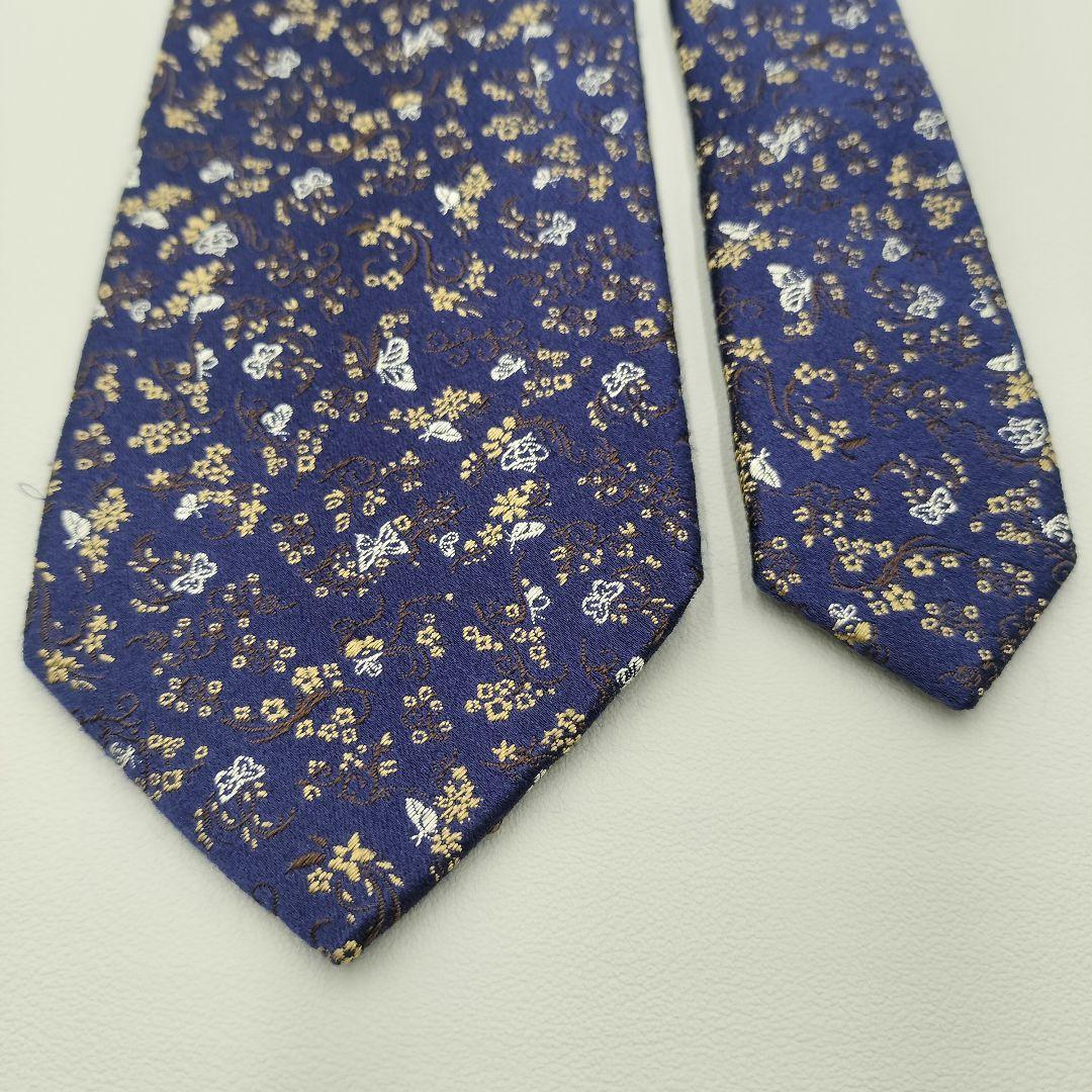 美品　現行　ポールスミス　ジャガード　バタフライ　蝶々　花柄　刺繍　総柄　光沢