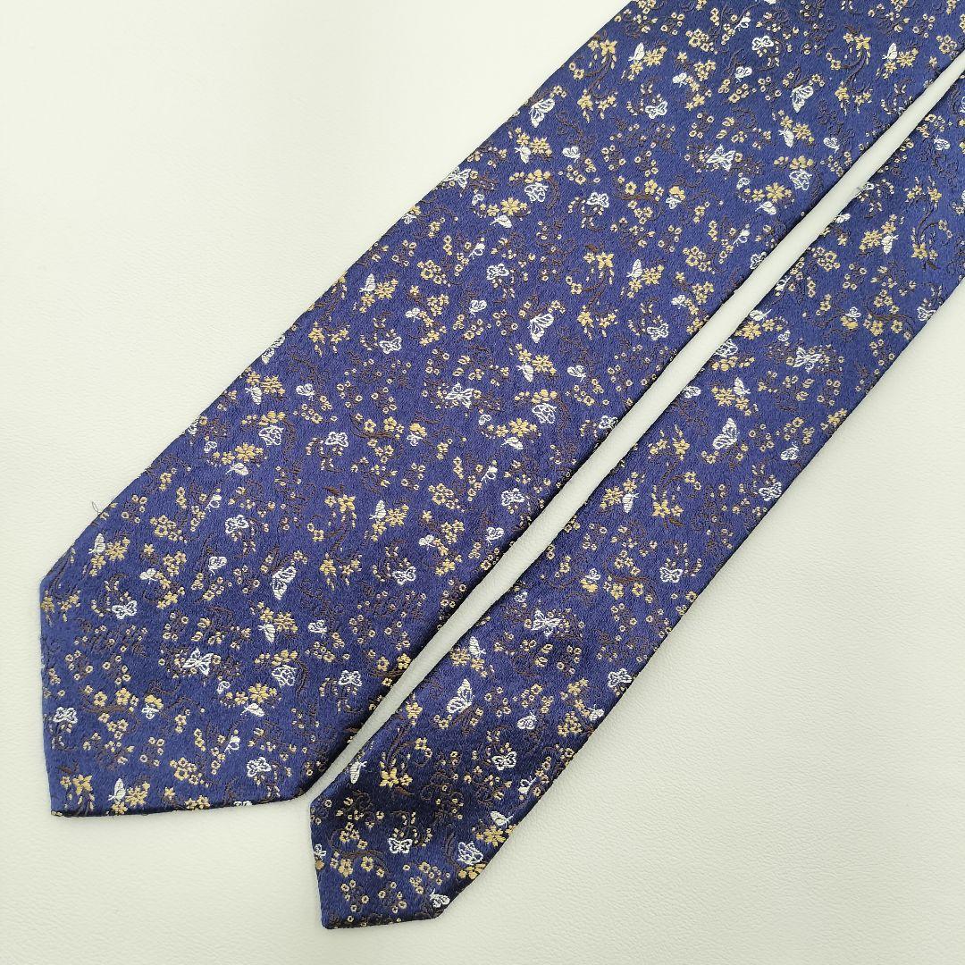 美品　現行　ポールスミス　ジャガード　バタフライ　蝶々　花柄　刺繍　総柄　光沢