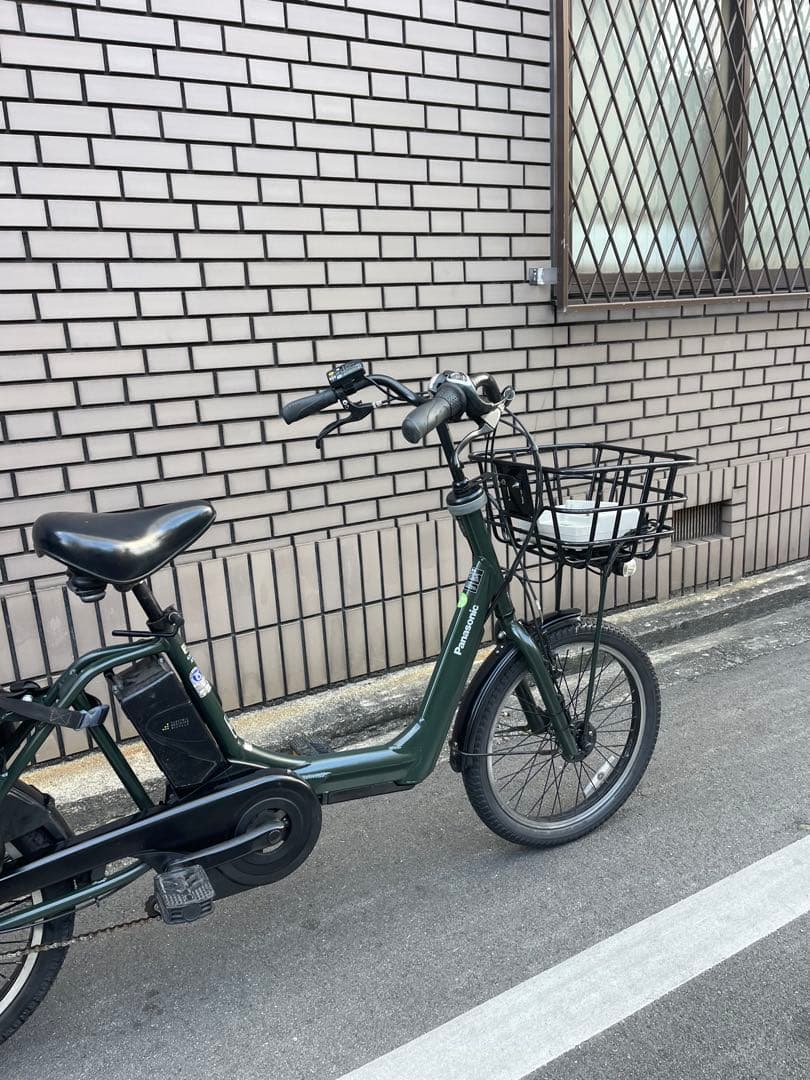 【大阪市検定】パナソニック子供乗せ電動アシスト自転車20インチ防犯登録込み