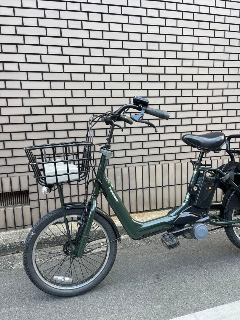 【大阪市検定】パナソニック子供乗せ電動アシスト自転車20インチ防犯登録込み