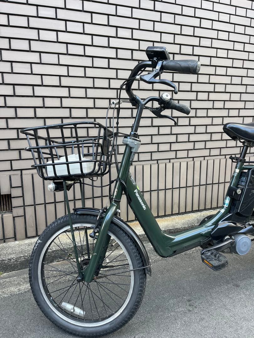 【大阪市検定】パナソニック子供乗せ電動アシスト自転車20インチ防犯登録込み