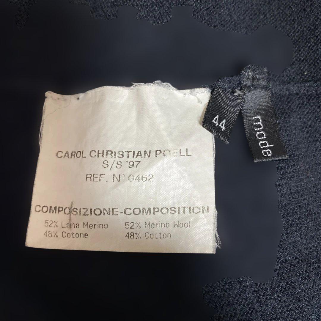 '97s/s CAROL CHRISTIAN POELL ニット ブラック 44