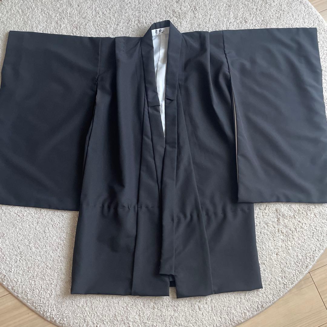 七五三　袴　男の子　5歳　フルセット　黒地に金色模様