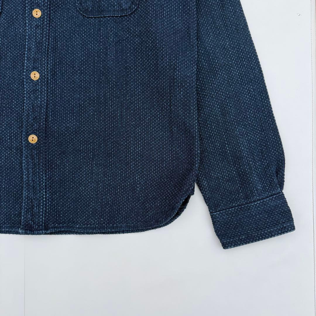 トップス Blue Trick / Sashiko Indigo Work Shirt 4